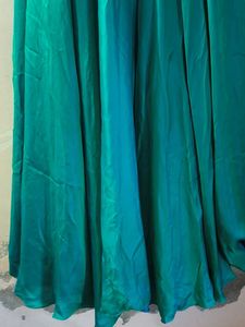 ethnic skirt with belt and unstitched blouse