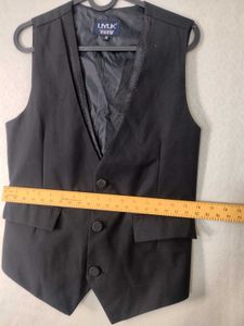 Korean Fit Men's Black Formal Vest