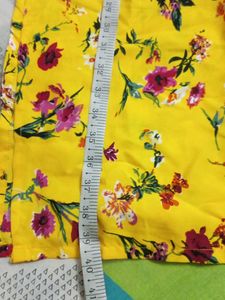 Bright Yellow Floral Kurta