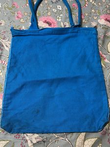 Unique Blue "i for India" Tote Bag