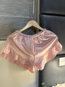 Satin Ruffle Sleep Shorts