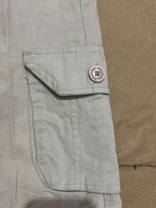 grey cargo baggy pants with 6 pockets ( flying eag