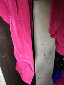 Vibrant Pink Pleated Salwar Pants