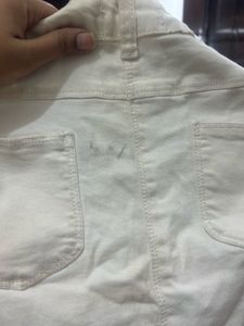 🇮🇳Freedom Sale🇮🇳White Denim Mini Skirt
