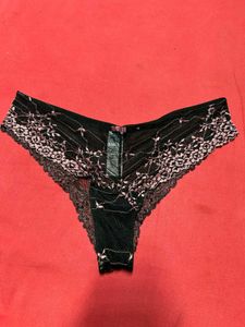 Black Lace Thong