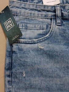 Light Wash Distressed Mom Jeans