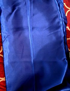 blue satin fabric 2 mtr