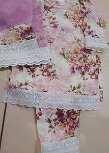 Floral Kurta Set with Dupatta