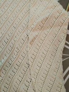 Cream Crochet Knit Cardigan