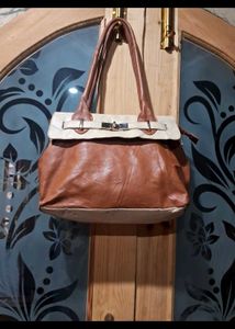 Sale🎊🎆🎄🎉Stylish Two-Tone leather  Handbag