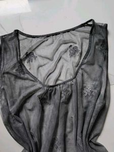 Sheer Embroidered Night dress / Top