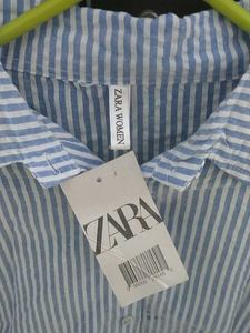 Zara Striped Oversized Shirt