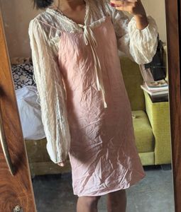 Pink Slip Dress