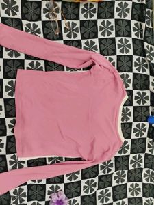 Cute Pink "01" Long SleeveJersey top