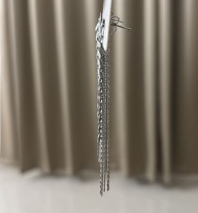 Elegant Leaf Tassel Drop Earrings