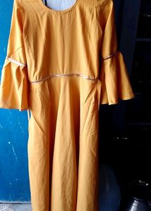 Yellow umbrella kurti