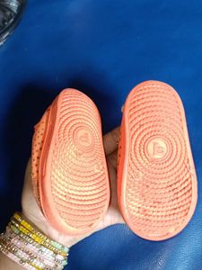 Cute Orange Fila Kids' Squeaky Shoes