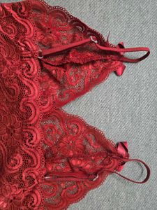Red Lace Lingerie Set