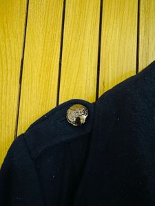 Elegant Navy Blue Trench Coat