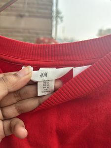 H&amp;M Titan Red Sweatshirt- NFL Edition