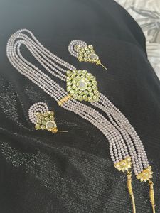 Elegant Beaded Necklace & Earring Set