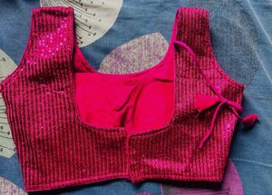 Pink Sequin Blouse
