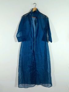 Navy Blue Long Shrug For Women's