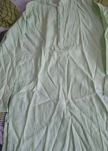 boy Cream Kurta and Pajama Set
