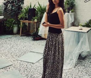 Leopard Print Wide Leg Pants
