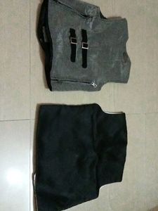 Black Half Sleeve Coti For Kids In Combo