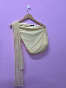 Yellow One-Shoulder Top