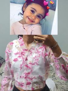 Sheer Floral Print Button-Up Top