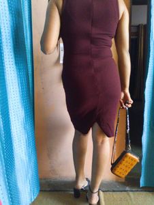 ❤️🌸Burgundy Bodycon Mini Dress❤️🌸