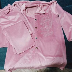 Velvet Co -Ords Set For Women