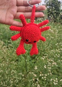 Crochet Betta Fish keychain