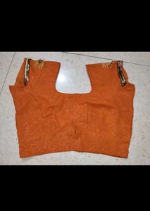 Orange Ethnic Blouse