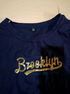 Navy Blue "Brooklyn" Graphic T-Shirt