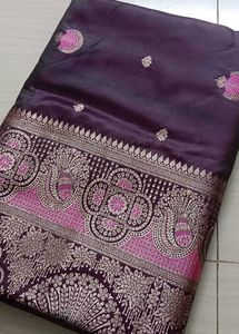 Exquisite Satin Silk Saree
