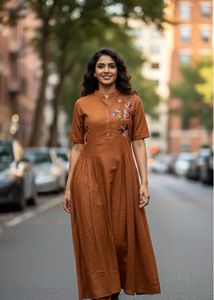 Floral Hand Made Embroidered Dress