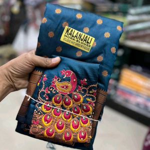 kalanjali saree Embroidery blouse piece