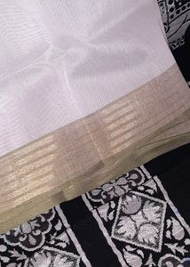 Kasavu Blouse Piece (Unstitched) With Lining