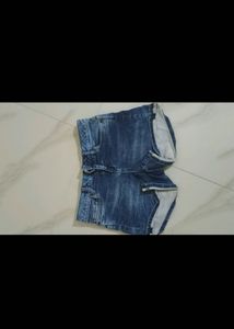 Blue Denim Shorts