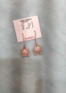 Kushal brand rose gold Jumka Totally new