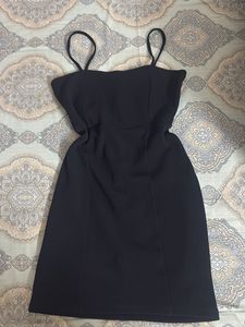 Black Spaghetti Strap Mini Dress