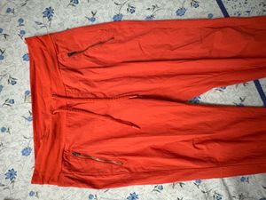 Athleta Orange Trekking jogger with sun protection