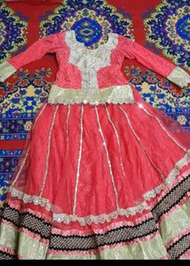 Peach Lehnga Good Looking Wear