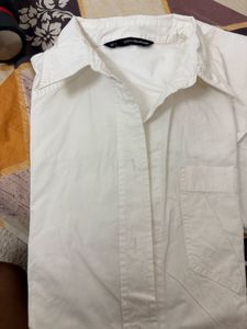 Classic White Button-Down Shirt