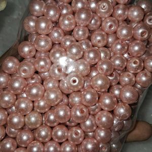 BABY PINK PEARL GLASS BEADS FOR JEWELRY MAKING