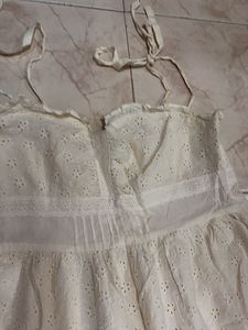Chic White Eyelet Sundress