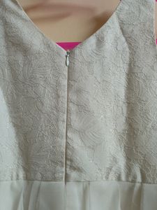 American Prince's White Net Frock